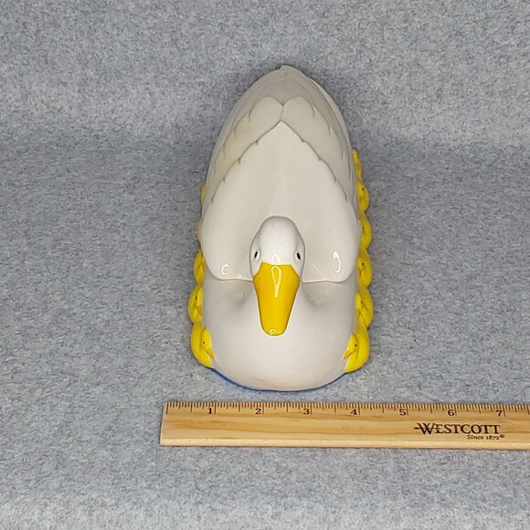 Vintage 1985 Ceramic Duck & Ducklings Candy Treat Dish with Lid Hand Painted - Picture 13 of 14